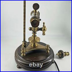 Vintage Brass Sexton Sextant telescope compass Nautical Table Lamp