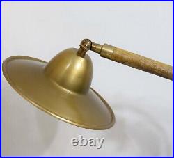 Vintage Brass Table Lamp Graceful Illumination with Antique Flair, Desk Table