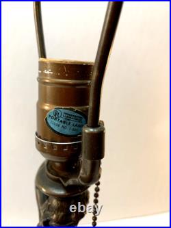 Vintage Bronze Grecian Woman Figural Table Lamp Ornate Bronze Statue 22 Tested