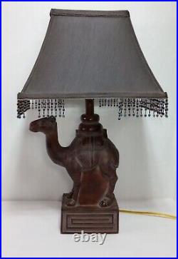 Vintage Camel Table Lamp Resin