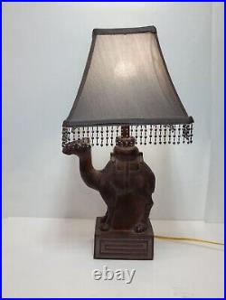 Vintage Camel Table Lamp Resin