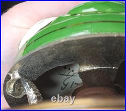 Vintage Capodimonte Italian Porcelain Table Lamps Painted Cherubs Brass Dolphins