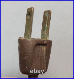 Vintage Capodimonte Italian Porcelain Table Lamps Painted Cherubs Brass Dolphins