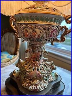 Vintage Capodimonte Lamp