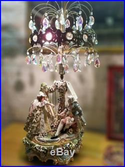 Vintage Capodimonte Table Lamp Italy