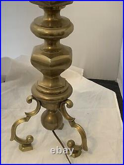 Vintage Chapman Brass Table Lamp 1972 3 Feet Tall
