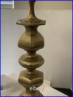 Vintage Chapman Brass Table Lamp 1972 3 Feet Tall