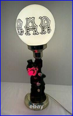 Vintage Charlie Chaplin Drunk Bum Bar Lamp hobo clown red nose 3 Way Light