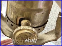 Vintage Chinese Famille Rose Porcelain Table Lamp 17 Hand Painted