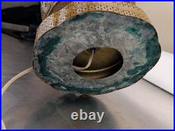 Vintage Chinese Porcelain Enamel Bronze Cloisonne Champleve Vase Table Lamp Vintage Chinese Porcelain Enamel Bronze Cloisonne Champleve Vase Table Lamp