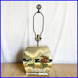 Vintage Chinoiserie Hand Painted Table Lamp