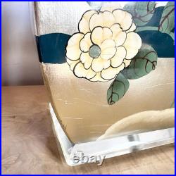 Vintage Chinoiserie Hand Painted Table Lamp