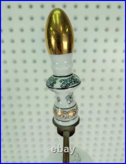 Vintage Chinoiserie Table Lamp Imari Peacock Vase 29.5