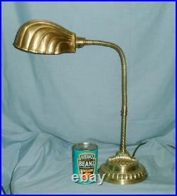 Vintage Christopher Wray Desk / Table Lamp With Clam Shell Shade