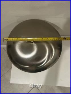 Vintage Chrome Atomic Table Desk Lamp Flying Saucer UFO Shade Mid Century Style