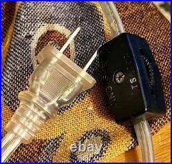 Vintage Chrome Glass Calla Lily Table Lamp Hollywood Regency 1970's