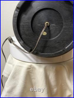 Vintage Cloisonné Enamel Table Lamp Bird & Floral Black Vase Base Hong Kong 23