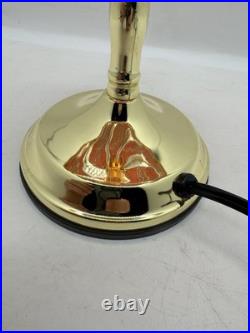 Vintage Coca Cola Tiffany Style Glass Shade Touch Table Lamp Retro 1999 Gorgeous