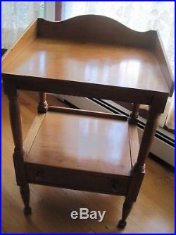 Vintage Consider H Willett Solid Wood Lamp Table withdrawer Louisville Kentucky