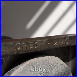 Vintage Crest Brass Table Lamp Model 240 Classical Greek Warrior Frieze, works