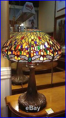 Vintage Dale Tiffany Dragonfly Design Lamp Number 7216 of 12000