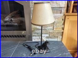 Vintage Dog hunt Lab with duck Table lamp with shade