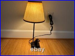 Vintage Dog hunt Lab with duck Table lamp with shade