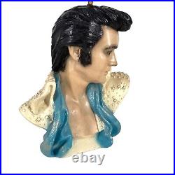 Vintage Elvis Head Bust Chalk Ware Lamp Tested & Working NO LAMPSHADE