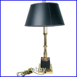 Vintage Empire Lamp Double Socket Black And Gold Neoclassical