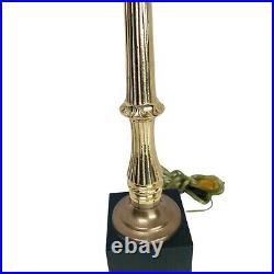 Vintage Empire Lamp Double Socket Black And Gold Neoclassical