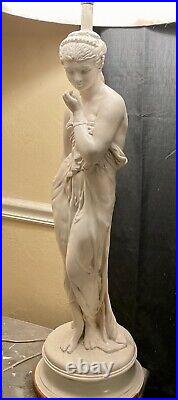 Vintage Figural Greek/Roman Woman/Goddess Statue Table Lamp 46