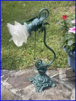 Vintage Flower Petal Desk or Table Lamp