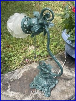 Vintage Flower Petal Desk or Table Lamp