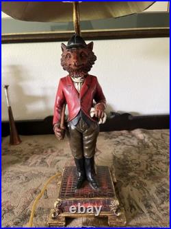 Vintage Fox Hunter Lamp Antique Vintage Ralph Lauren Anthropology Aesthetic