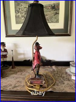 Vintage Fox Hunter Lamp Antique Vintage Ralph Lauren Anthropology Aesthetic