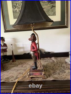Vintage Fox Hunter Lamp Antique Vintage Ralph Lauren Anthropology Aesthetic
