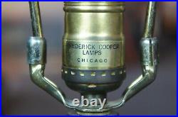 Vintage Frederick Cooper Chicago Brass Corinthian Column Table Lamp 35