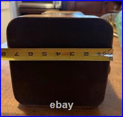 Vintage Frederick Cooper Chinoiserie Asian Square Tea Tin Canister Table Lamp