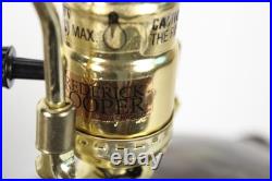 Vintage Frederick Cooper Lion Head Hammered Style Accent Lamp With Shade