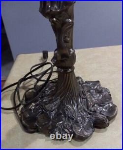 Vintage GIM 1972 1456 Brass Bronze Ornate Goddess Statue Table Lamp Pull Chain
