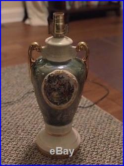 Vintage George and Martha Washington Porcelain Handpainted Table Lamp