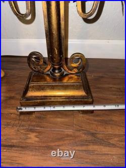 Vintage Gold Candelabra Style Table Lamp- Hollywood Regency MCM Vintage Gold Candelabra Style Table Lamp- Hollywood Regency MCM