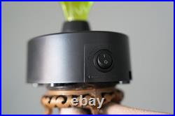 Vintage Green Plasma Light Art Deco Lady Sculpture Table Lamp Lightning Art