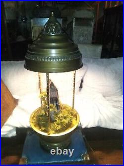 Vintage Grist Creators Inc. 34 Mill Mineral Oil Rain Lamp Huge Rare Table Top