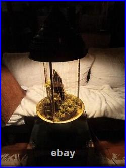 Vintage Grist Creators Inc. 34 Mill Mineral Oil Rain Lamp Huge Rare Table Top