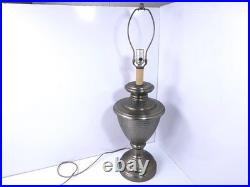 Vintage Hammered Brass Table Lamp 29 Tall Urn Style Hollywood Regency Tradition