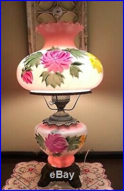 Vintage Hand Painted Electric Gone With The Wind Table Lamp 26
