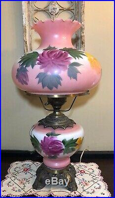 Vintage Hand Painted Electric Gone With The Wind Table Lamp 26