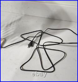 Vintage Hand Painted Roses Domed Glass Table Lamp