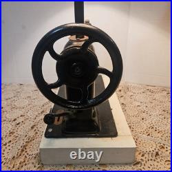 Vintage Heavy 25 lb Table Lamp 28 Tall Working Sturdy Metal Statement Decor